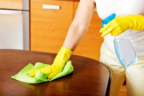 Clean and organized office space after professional cleaning